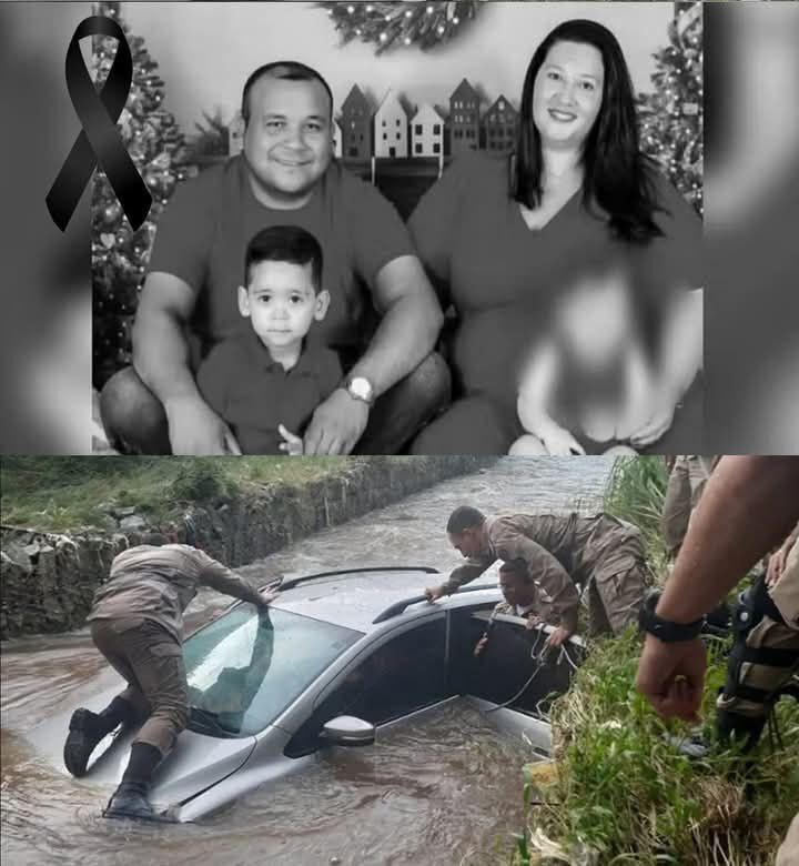 Father, mother and son