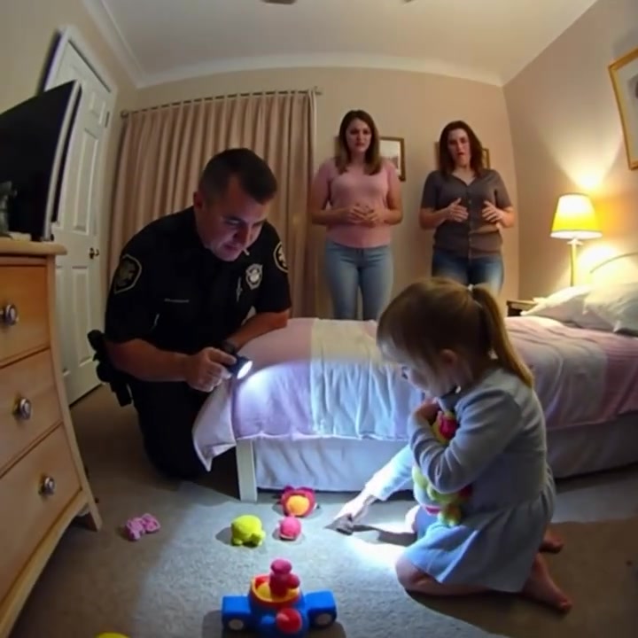 A 5-Year-Old Girl Called 911 Whispering “Someone’s Under My Bed” — Until Officers Looked Under