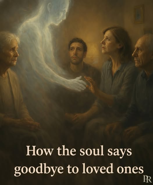 How the soul of a deceased person comes to say goodbye to their loved ones.