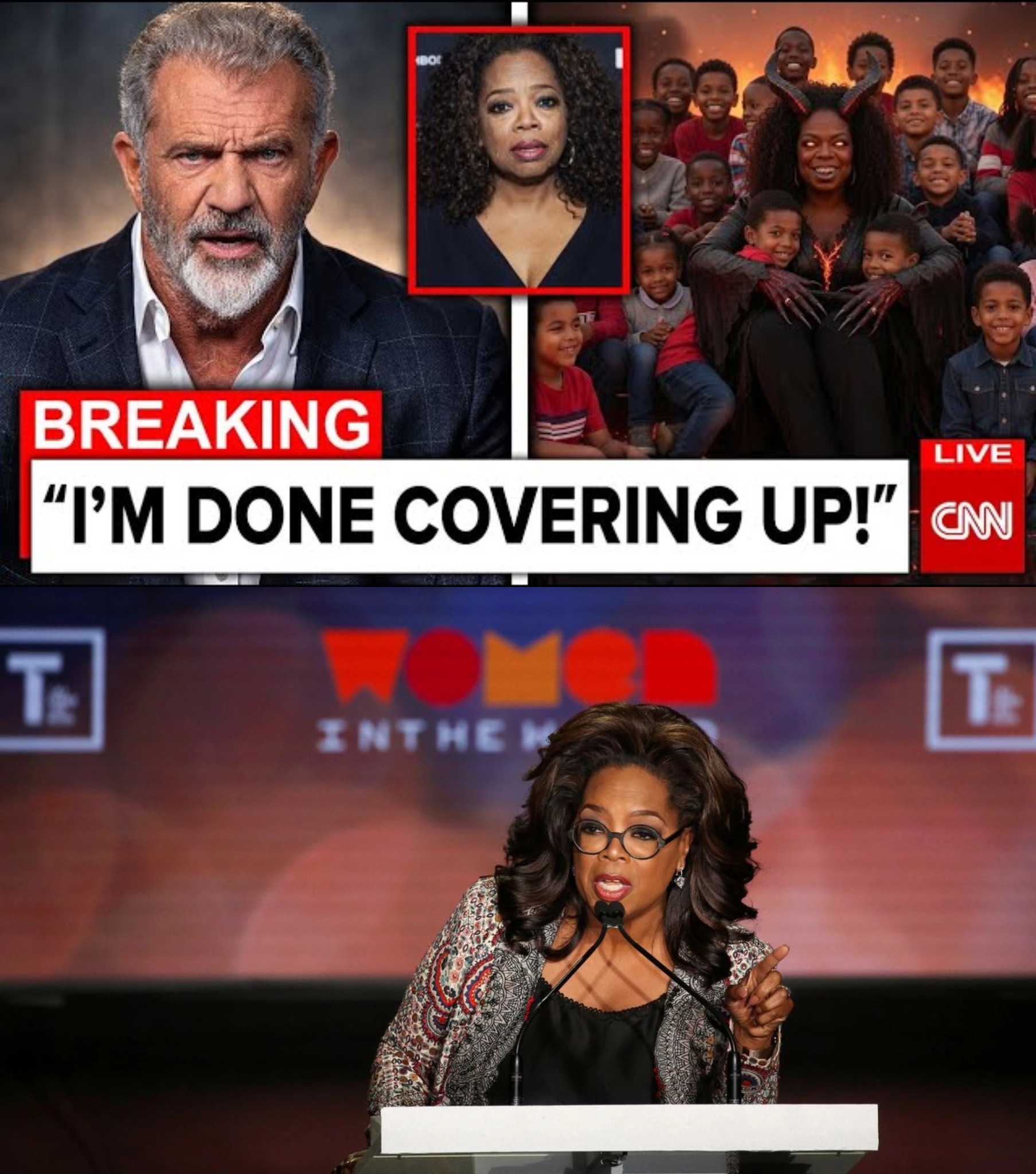 Oprah Winfrey In Trouble After Mel Gibson LEAK Epstein Recruitment TAPE  She Lured Kids