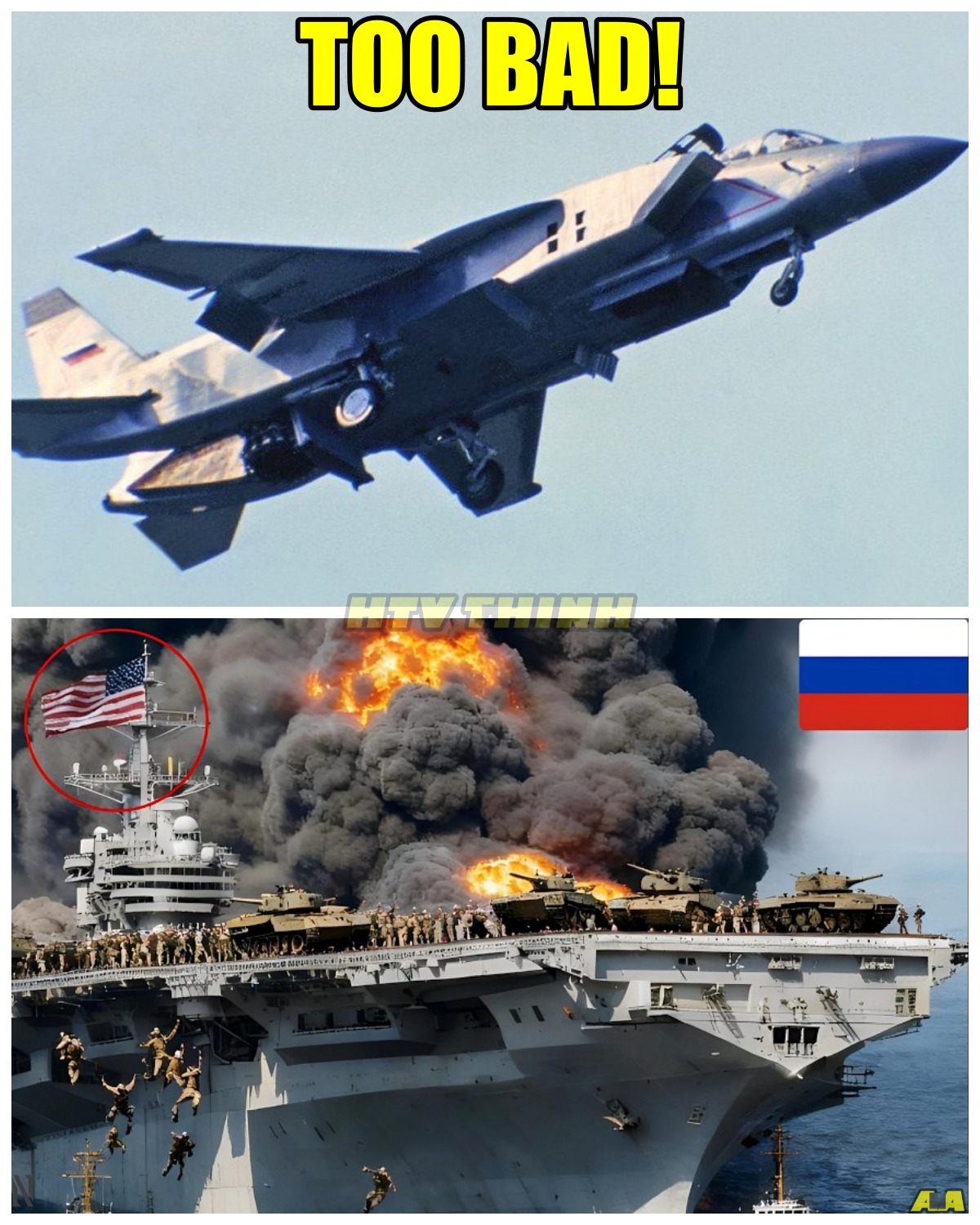 TWO HOURS AGO! 9 RUSSIAN YAK-141 FIGHTERS SINK U.S. AIRCRAFT CARRIER CARRYING 500 NEW TANKS — WHAT LED TO THIS SHOCKING MILITARY ASSAULT?