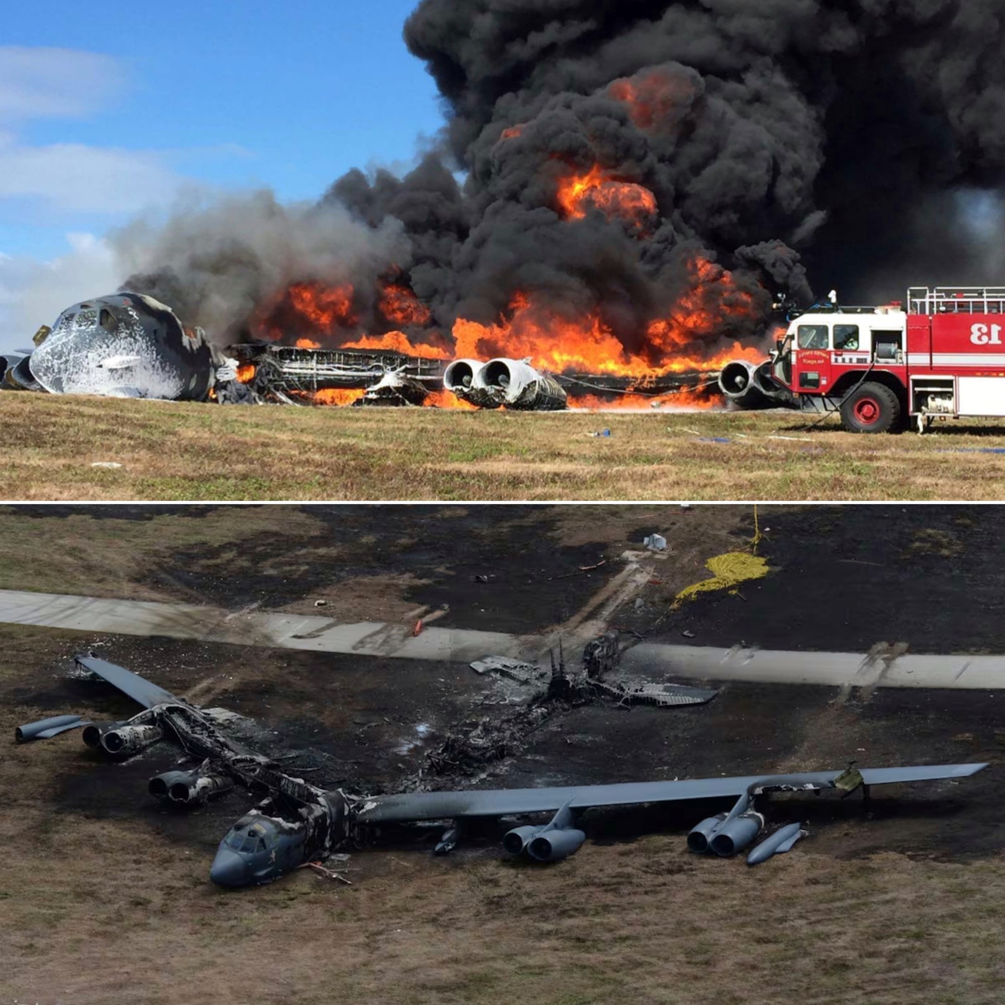 Air Force B-52 Crashes at Guam Base