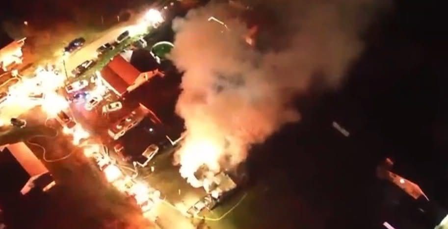 A few hours ago a big fire broke out in M… See more