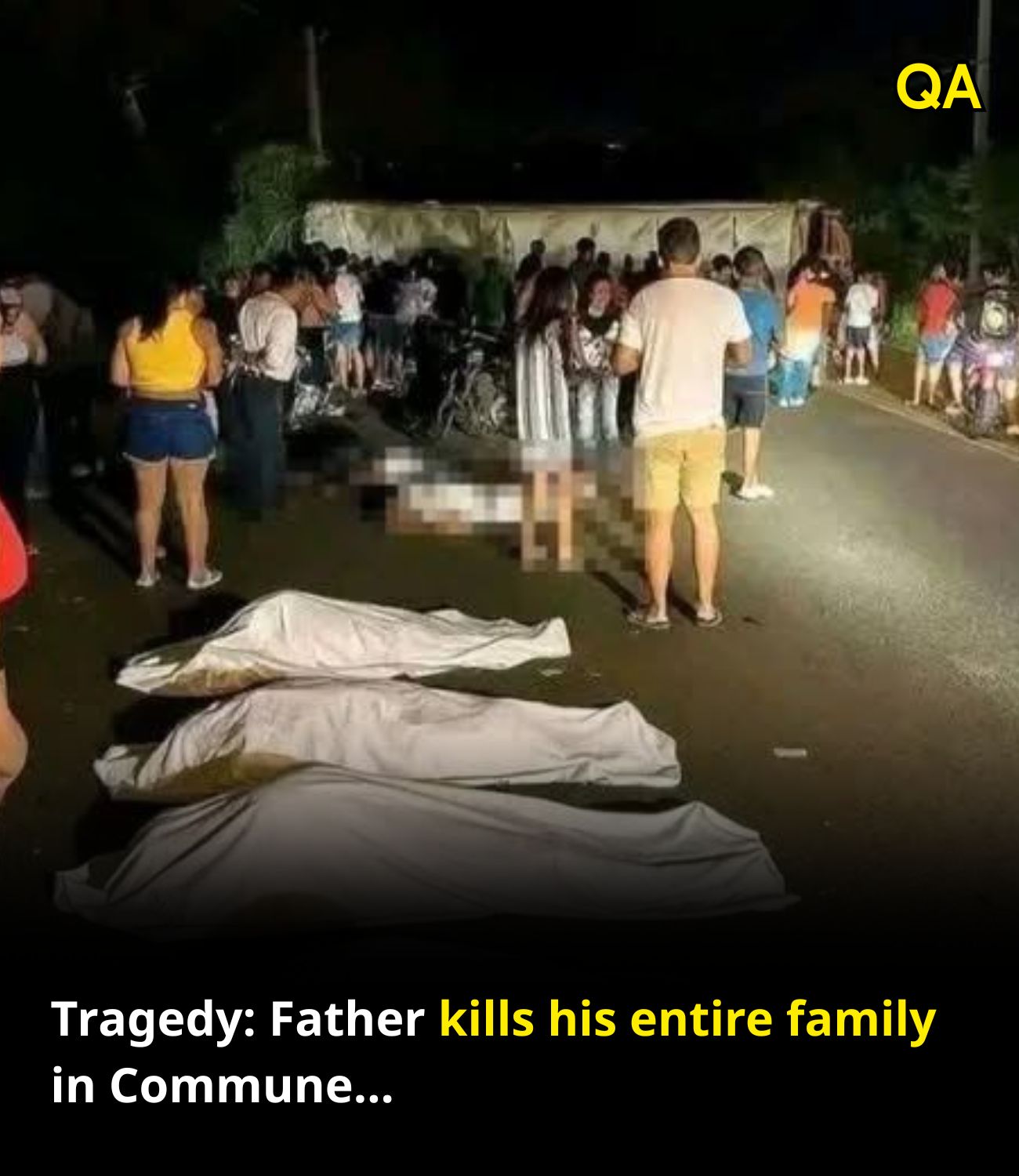 Tragedy: Father with his entire family in the community…See more