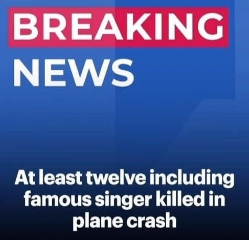 Twelve dead including famous singer in plane crash off remote island