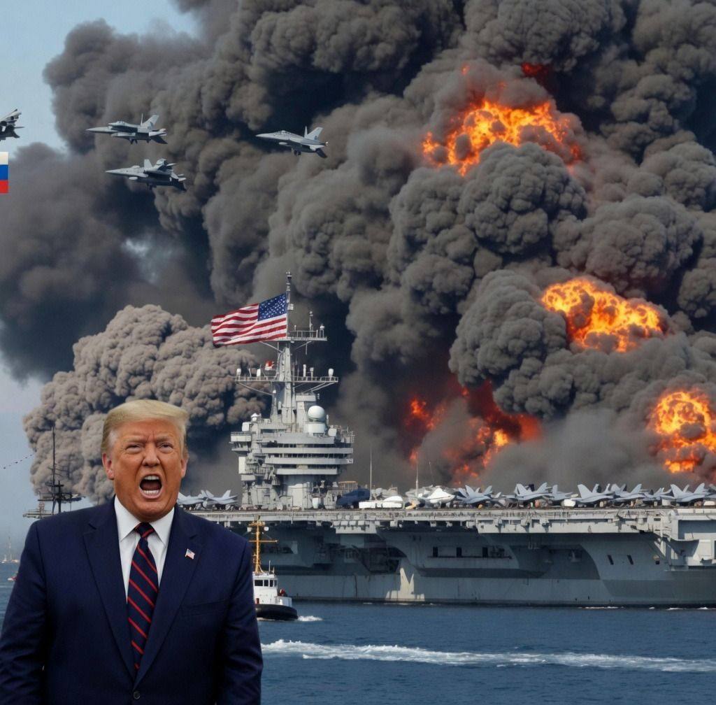 BREAKING: Shocking reports are circulating that a Russian Su-57 stealth fighter pilot has allegedly carried out a devastating strike on a U.S. aircraft carrier reportedly transporting more than 700 tanks.